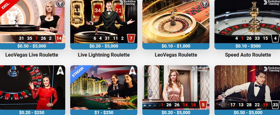 LeoVegas Live Roulette Canada