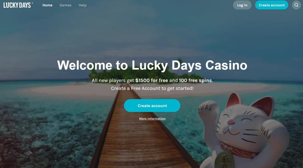 LuckyDays Local casino step 1,five-hundred Bonus and you will 100 Totally free Spins