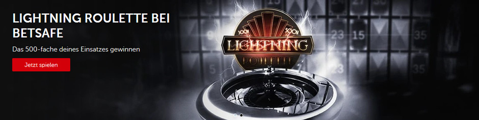 betsafe Lightning Roulette Banner