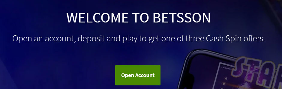 betsson welcome banner