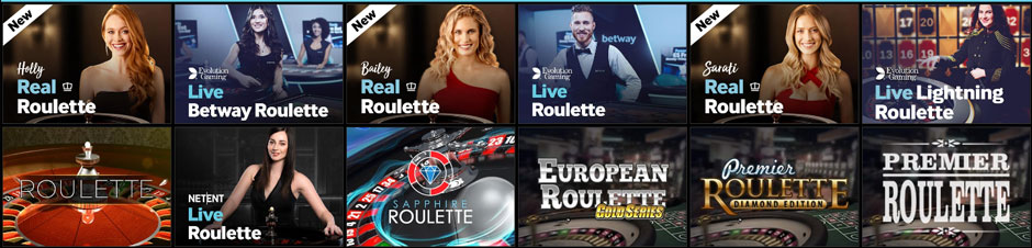 betway live roulette