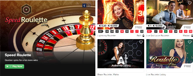 Casino Euro live roulette