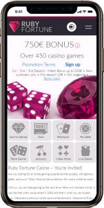 Ruby Fortune mobile casino