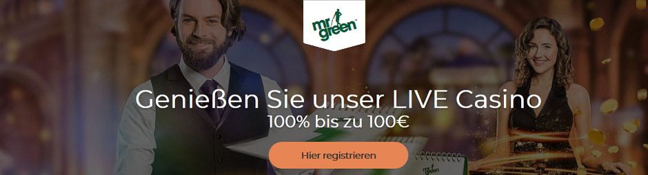 Mr Green Live Bonus Banner